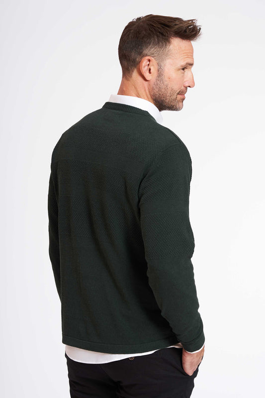 Sømand Strik 'Karise' - Hunter Green Melange