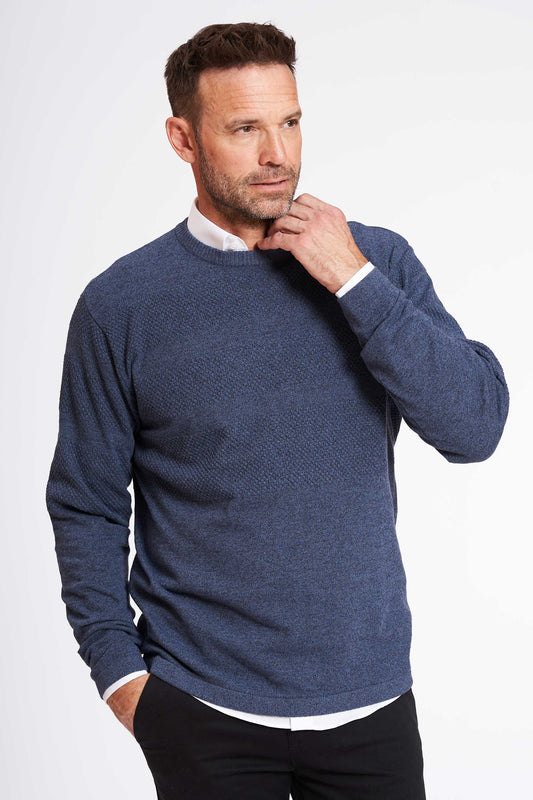 Sømand Strik 'Karise' - Blue Melange