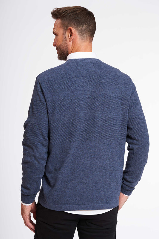 Sømand Strik 'Karise' - Blue Melange