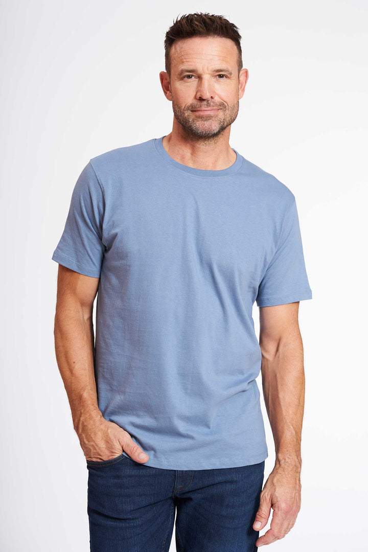 Basic T-shirt 'Fr. Havn' - Coronet Blue