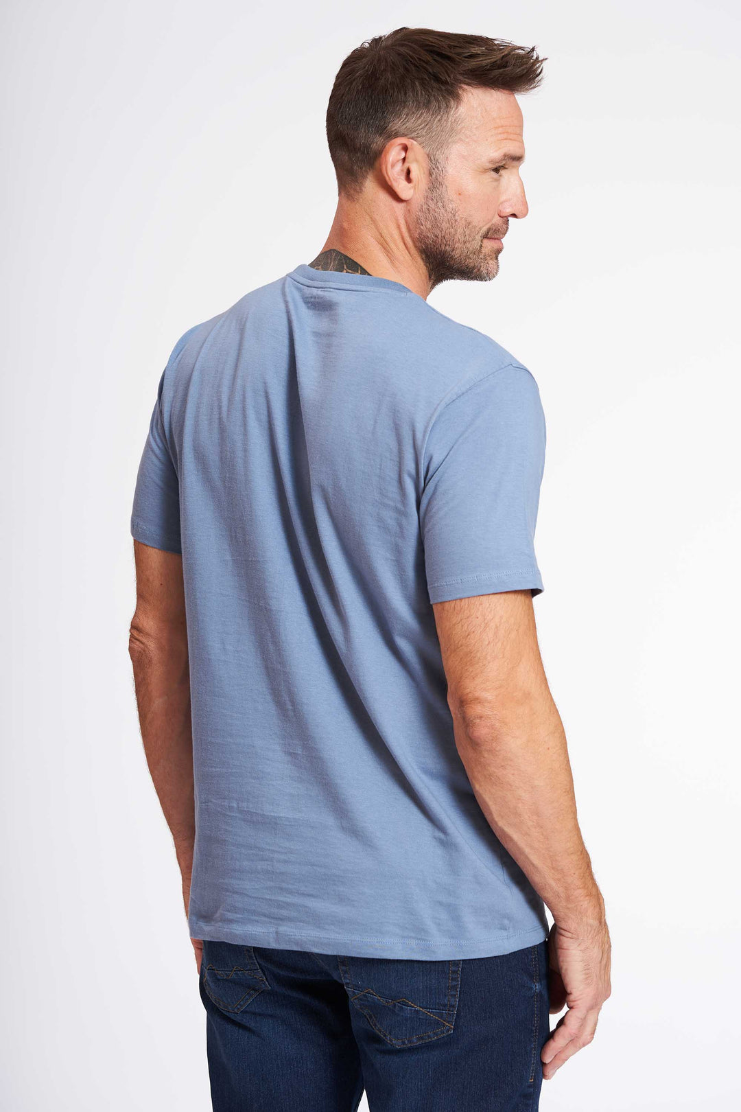 Basic T-shirt 'Fr. Havn' - Coronet Blue