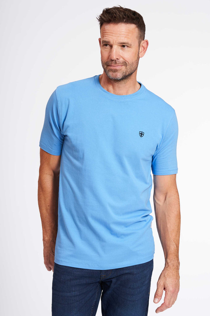 Stretch T-Shirt 'Dall' - Azure Blue