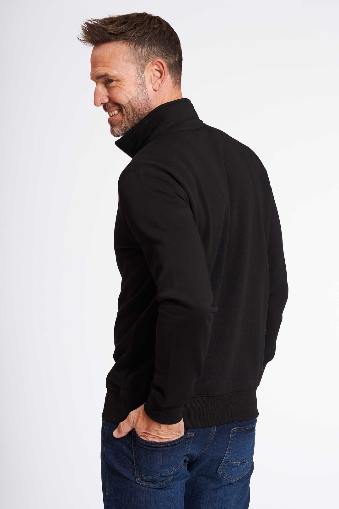 Sweat Half Zip 'Thy' - Black