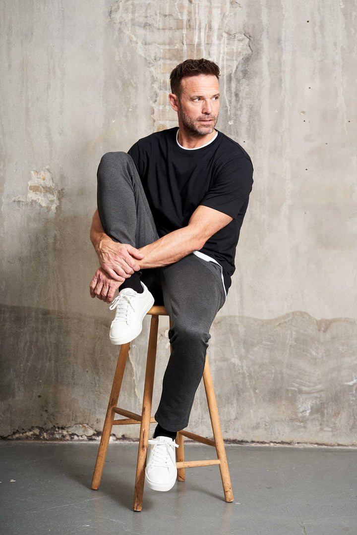 Performance Pants 'Arden' - Dark Grey Melange