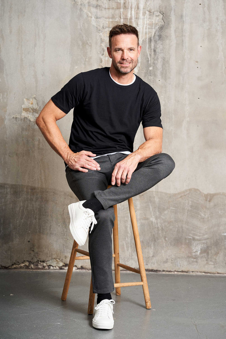 Performance Pants 'Arden' - Dark Grey Melange