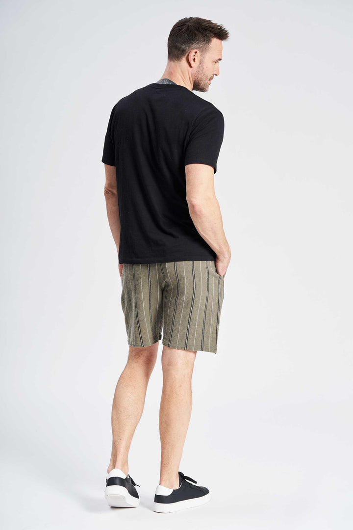 Bomuld Shorts 'David' - Olive/Black