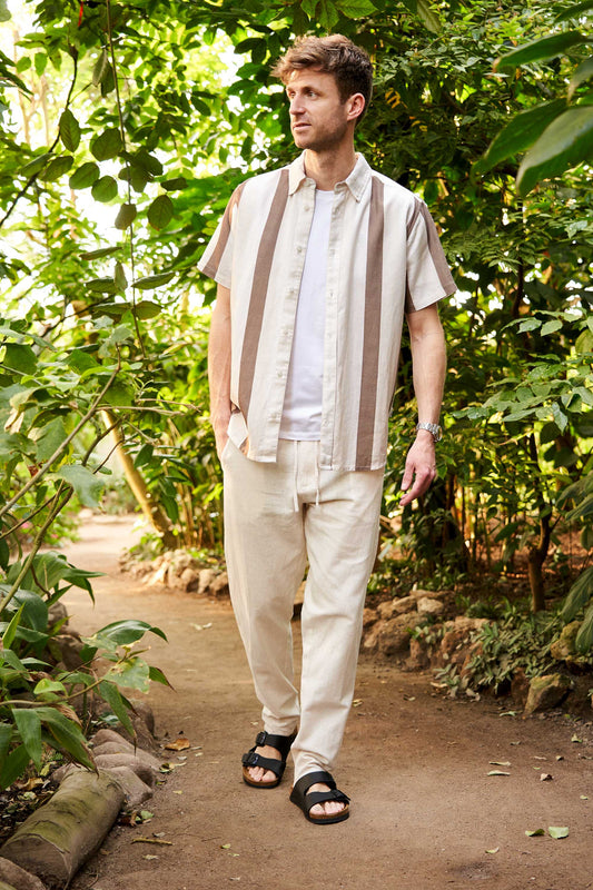 Hør K/Æ Skjorte 'Horsens' - Striped