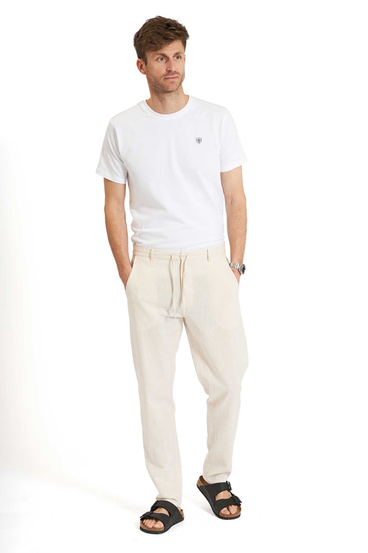 Hør Buks 'Hadsund' - Light Beige