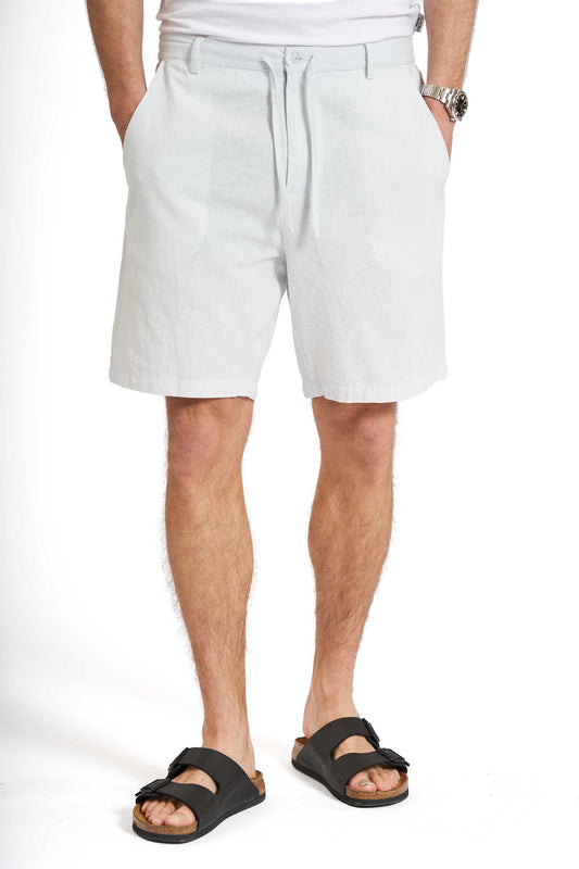 Hør Mix Shorts 'Hvidovre' - Soft Blue