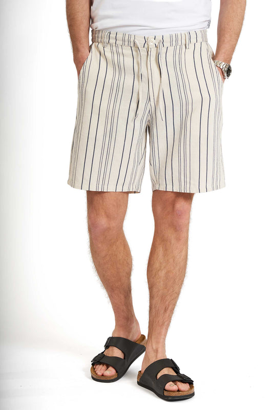 Hør Mix Shorts 'Hvidovre' - Striped 2