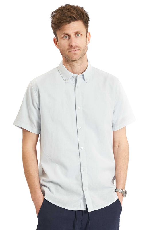 Hør K/Æ Skjorte 'Horsens' - Soft Blue