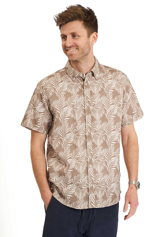 Hør K/Æ Skjorte 'Horsens' - AOP