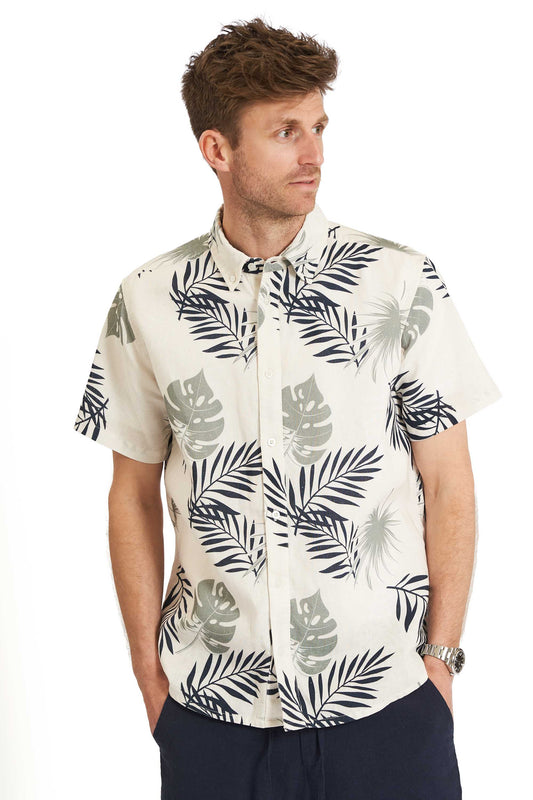 Hør K/Æ Skjorte 'Horsens' - AOP 2