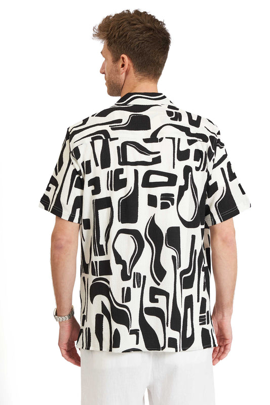 K/Æ Skjorte 'Rønne' - White/Black