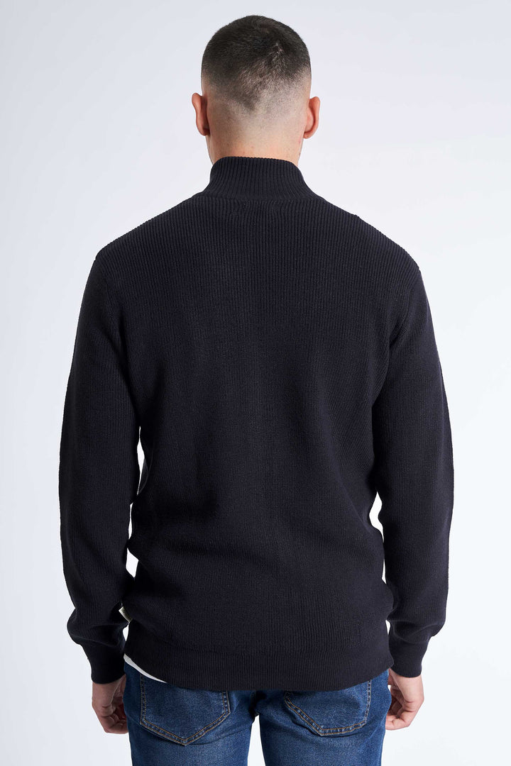 Cardigan Strik 'Hjallerup' - Dark Navy Twist