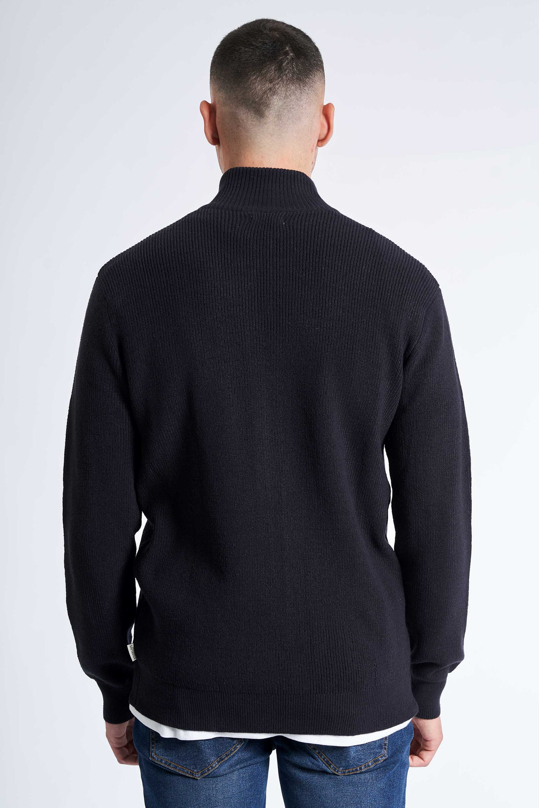 Cardigan Strik 'Hjallerup' - Dark Navy Twist
