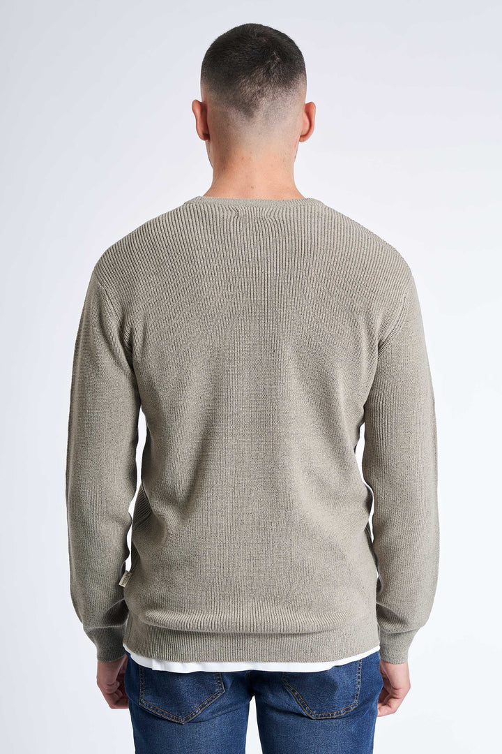 Ribstrik 'Hirtshals' - Grey Twist