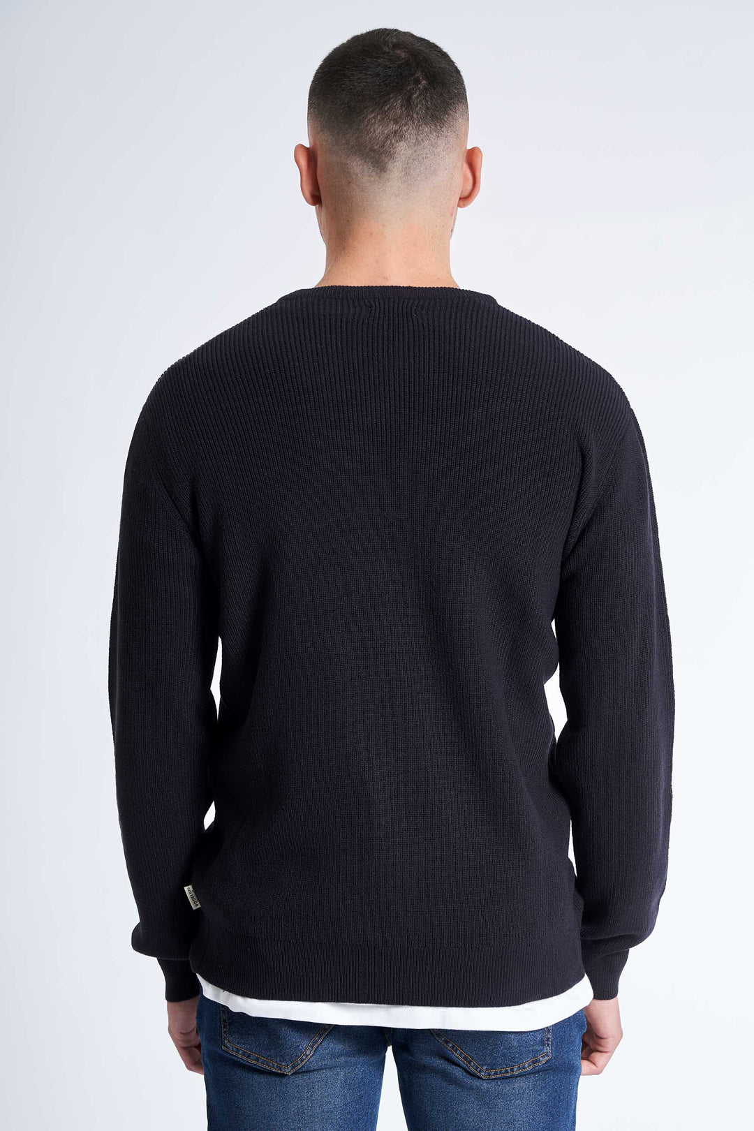 Ribstrik 'Hirtshals' - Dark Navy Twist