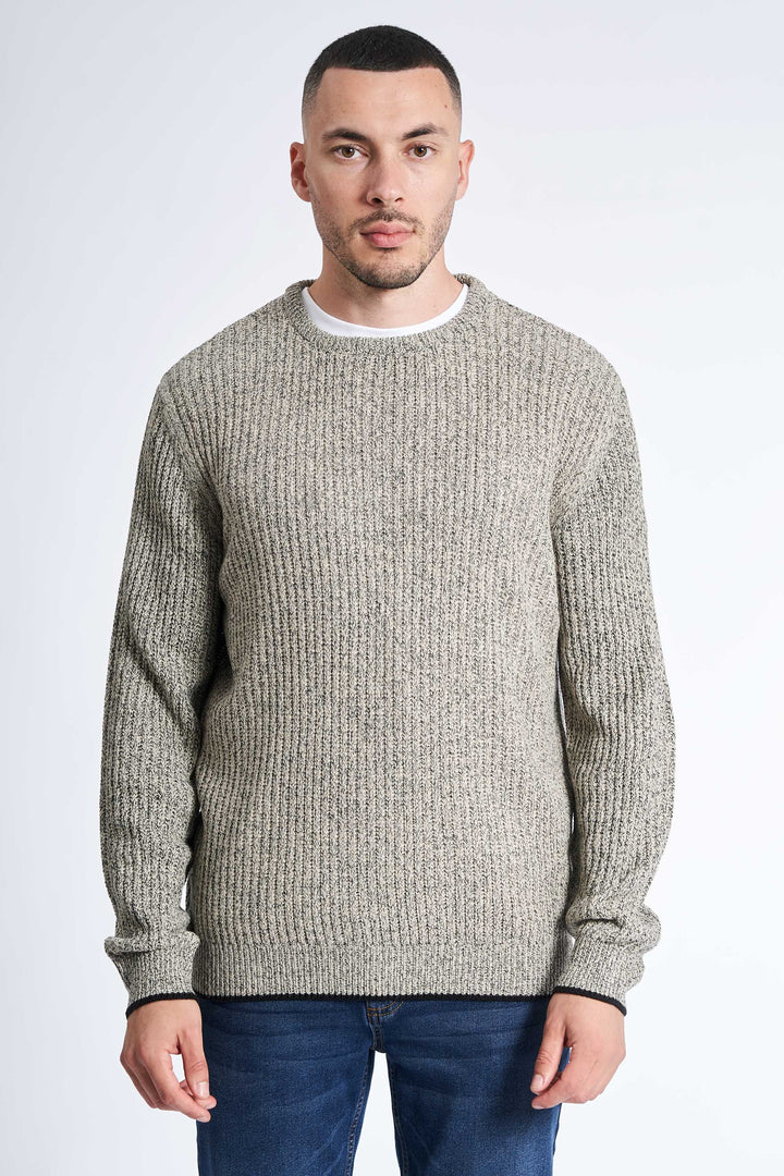 Ribstrik 'Toftelund' - Grey Twist