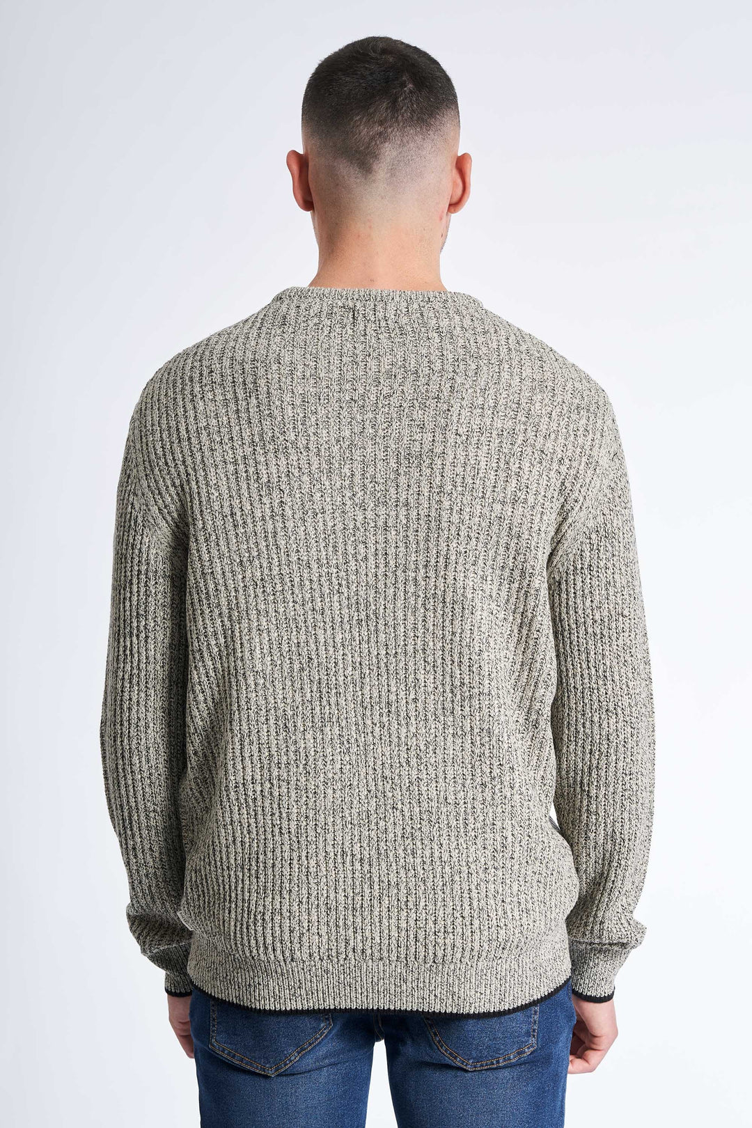 Ribstrik 'Toftelund' - Grey Twist