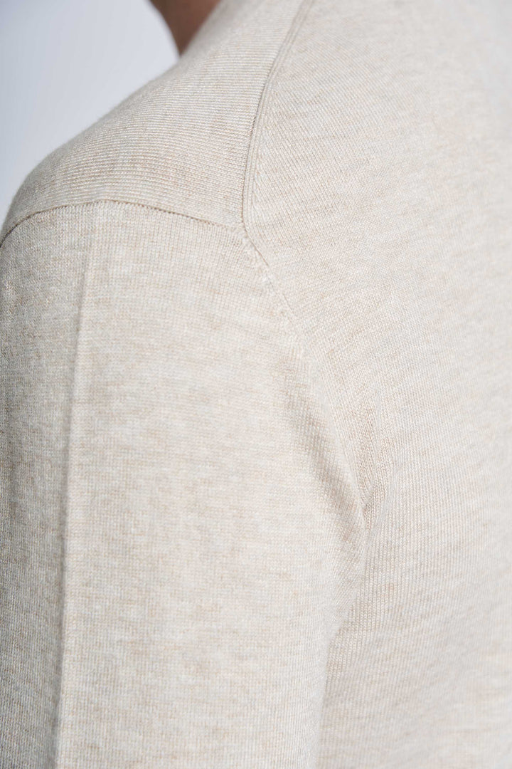 Pullover Strik 'Tjele' - Sand Melange
