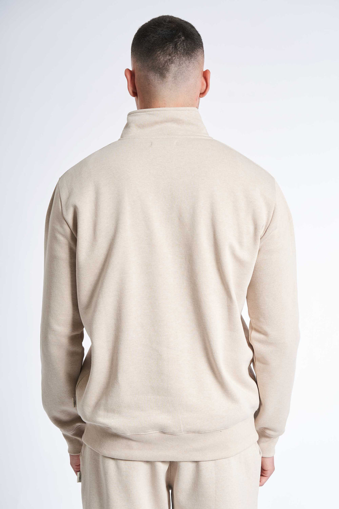 Sweat Half Zip 'Aarup' -  Dark Kit Melange