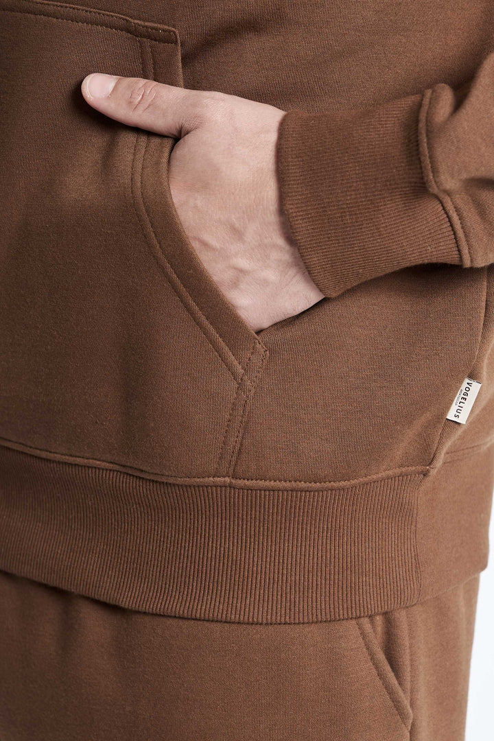 Sweat Hoodie 'Aarup' - Dark Latte