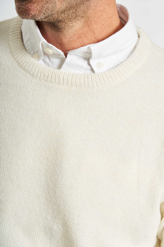 Strik m. Uld 'Langaa' - Whitecap Gray Melange