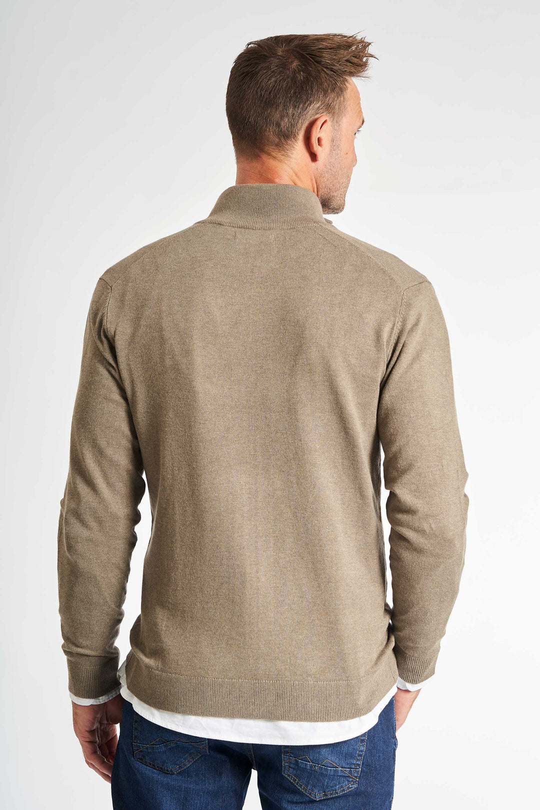 Cardigan Strik 'Gandrup' - Dark Sand Mel