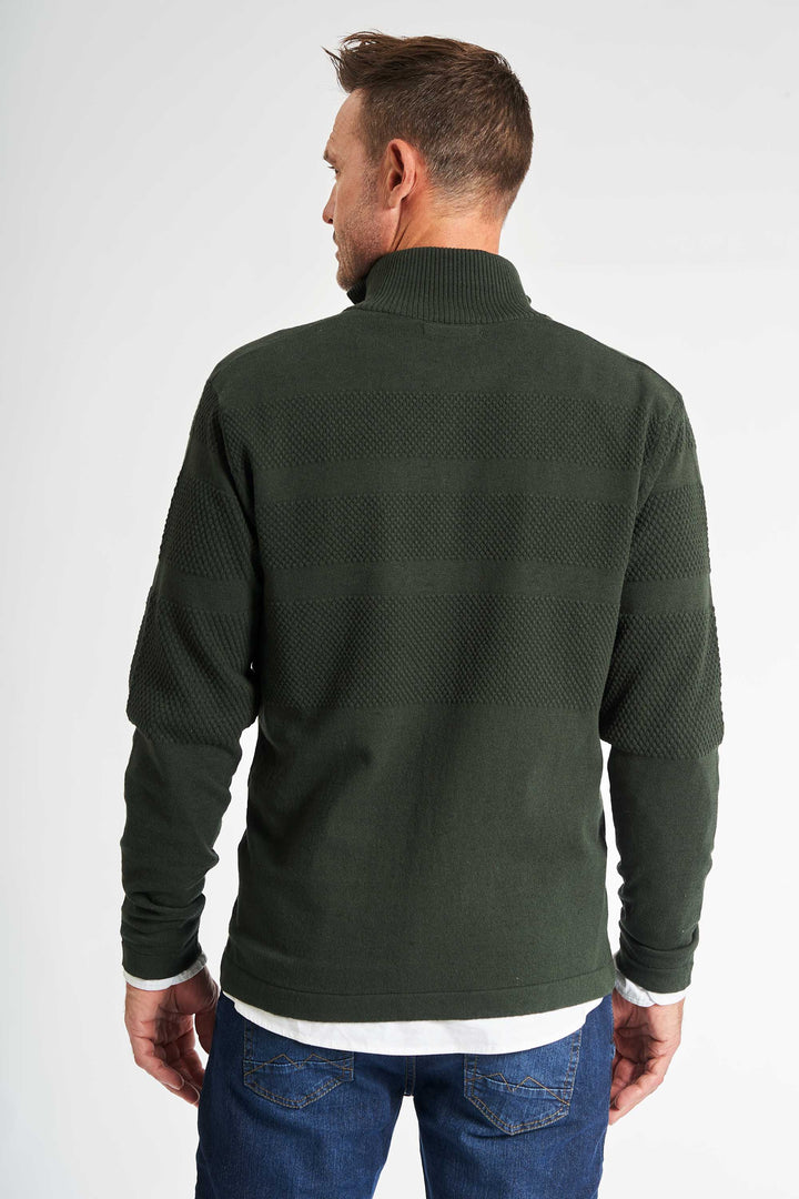 Sømand Cardigan 'Ry' - Hunter Green Melange