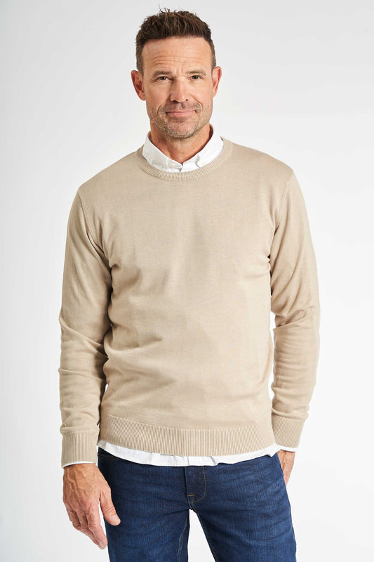 O'Neck Strik 'Haderslev' - Sand