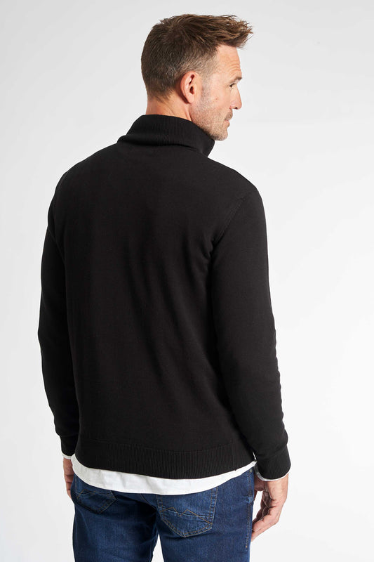 Half Zip Strik 'Havndal' - Black