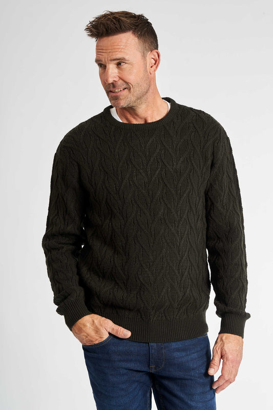 Striktrøje 'Kjellerup' - Hunter Green