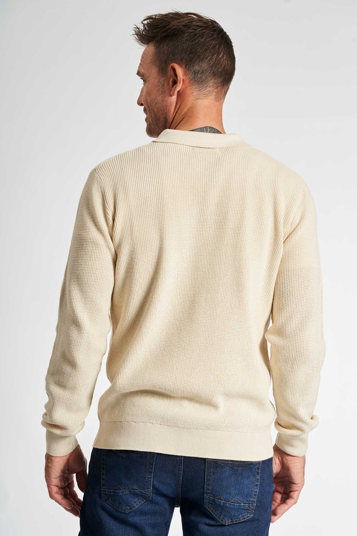 Halfzip Strik 'Langeskov' - Whitecap Grey Mel