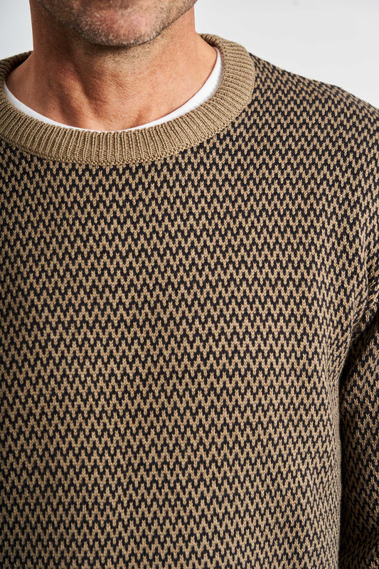 Striktrøje 'Karlslunde' - Dark Sand