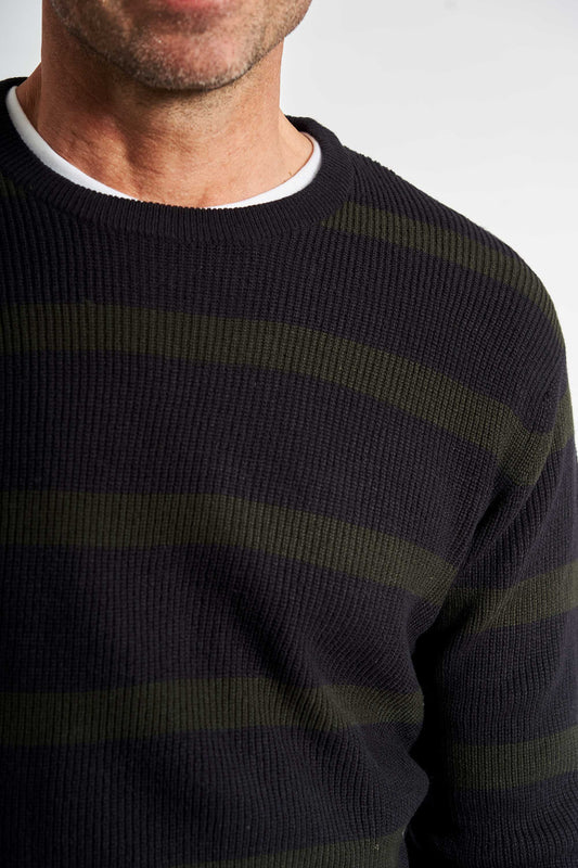 Struktur Strik 'Aars' - Dark Navy Stripe