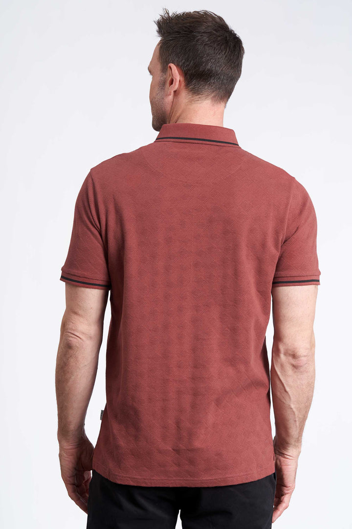 Strik Polo 'Gedved' - Apple Butter
