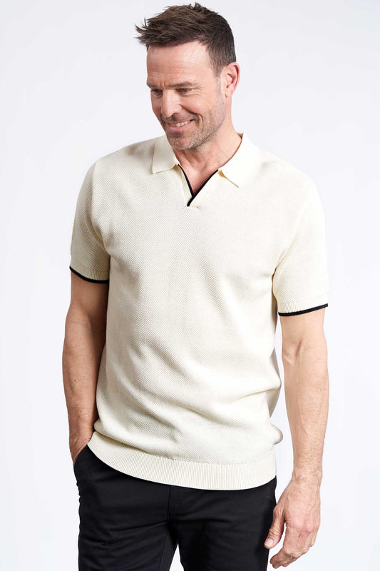 Strik Polo 'Havdrup' - Unbleached