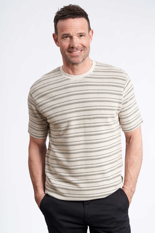 Strikket T-Shirt 'Grevinge' - 007 Striped