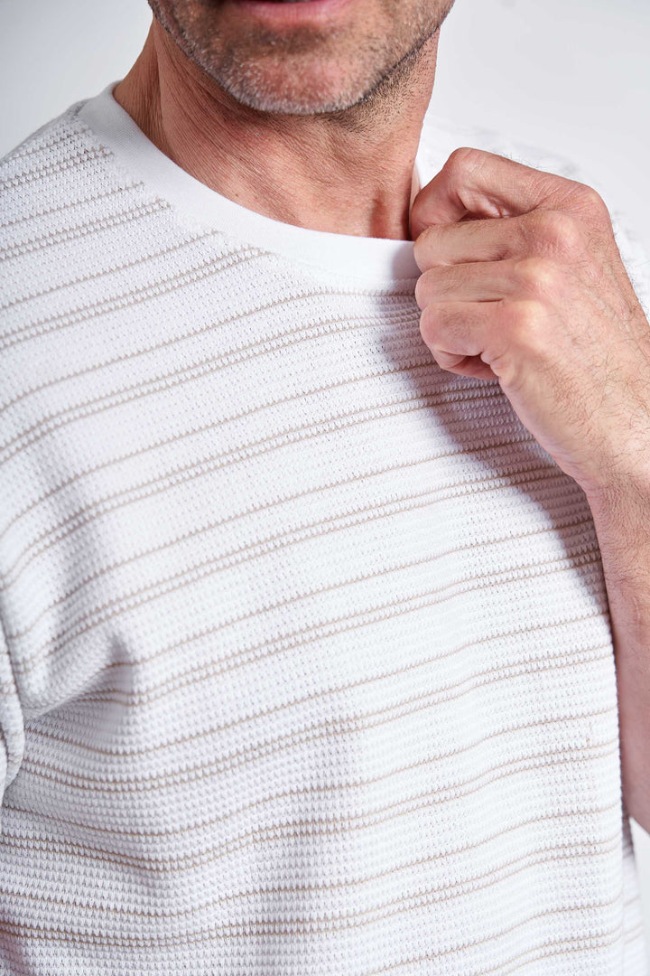 Strikket T-Shirt 'Grevinge' - 009 Striped 1