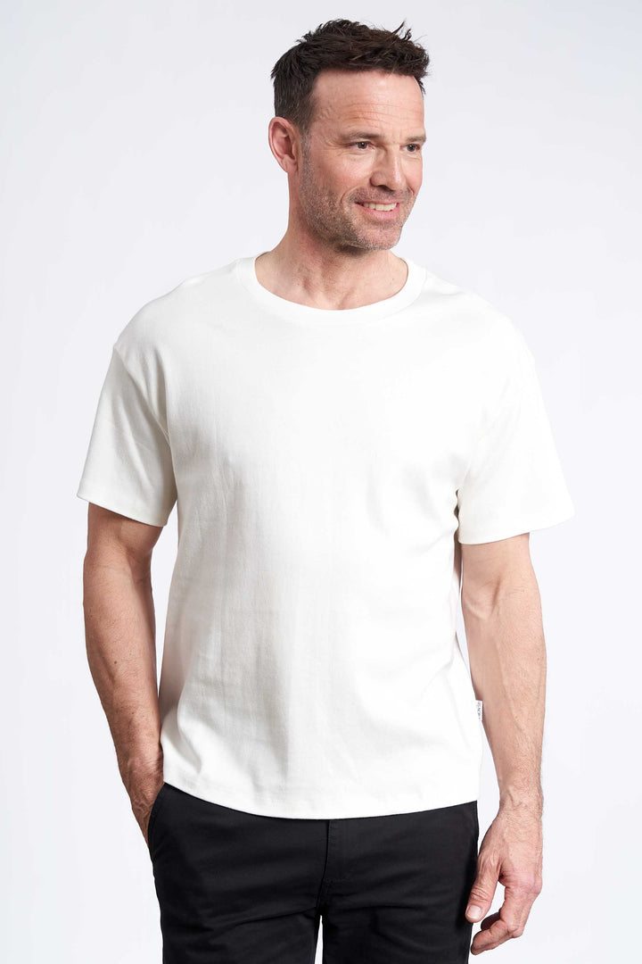 Box Fit T-Shirt 'Galten' - Unbleached