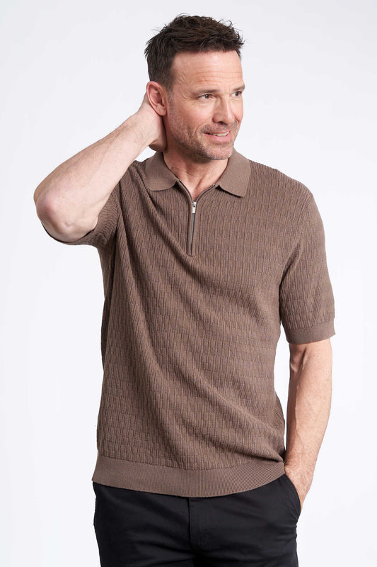 Strik Polo 'Holstebro' - Walnut