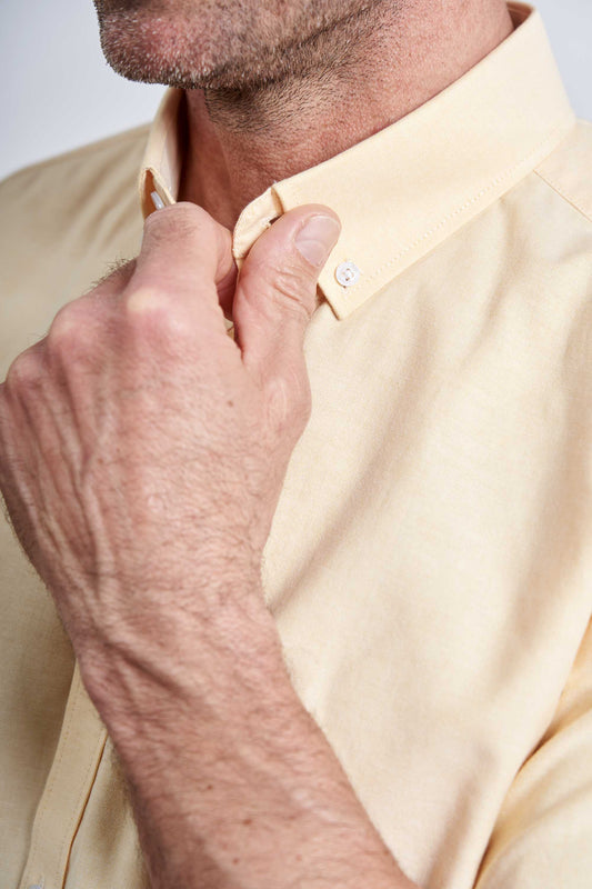 K/æ Oxford Skjorte 'Tinglev' - Golden Haze Stripe One