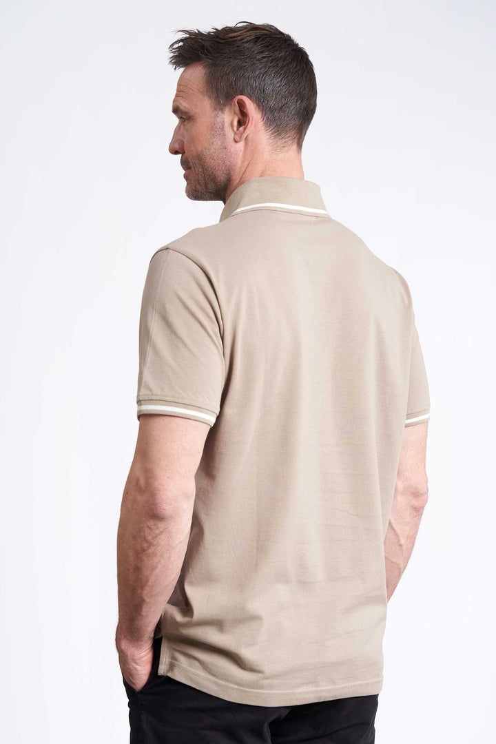 Polo Pique 'Feifer' - Sand / Solid