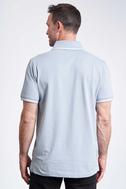 Polo Pique 'Feifer' - Light Blue / Solid