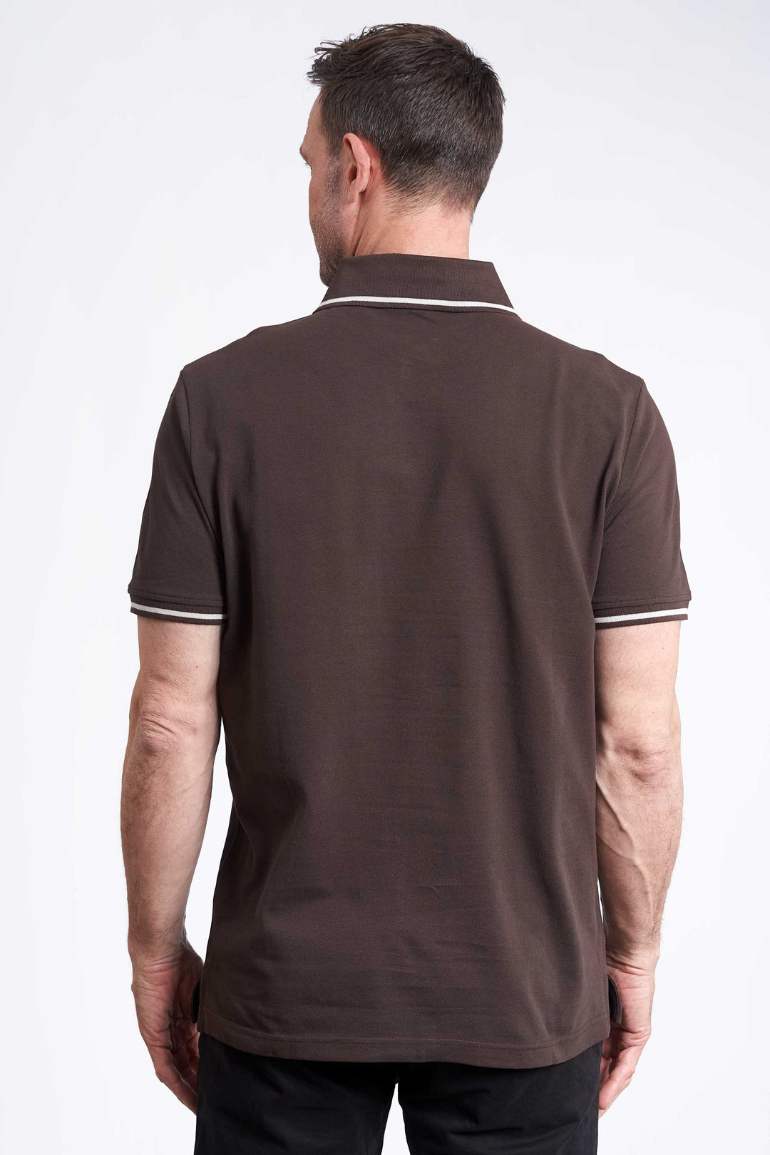 Polo Pique 'Feifer' - Brown / Solid