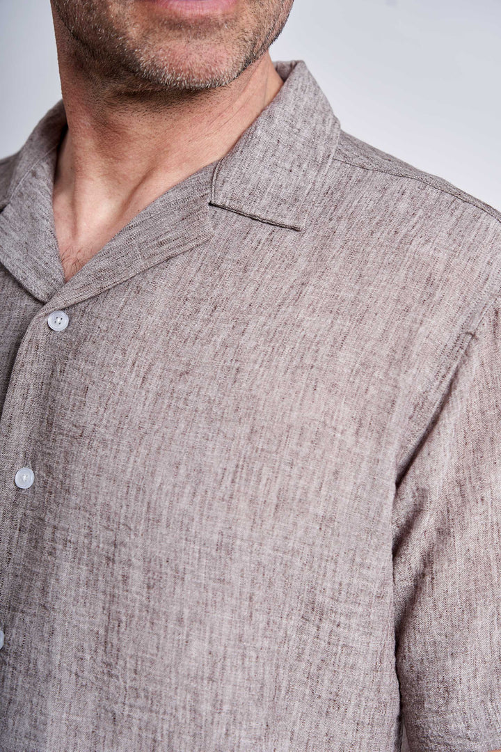 K/æ Skjorte 'Marius' - Brown melange