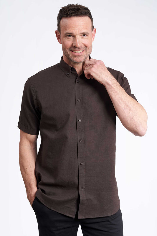 K/æ Hørmix Skjorte 'Valder' - Brown