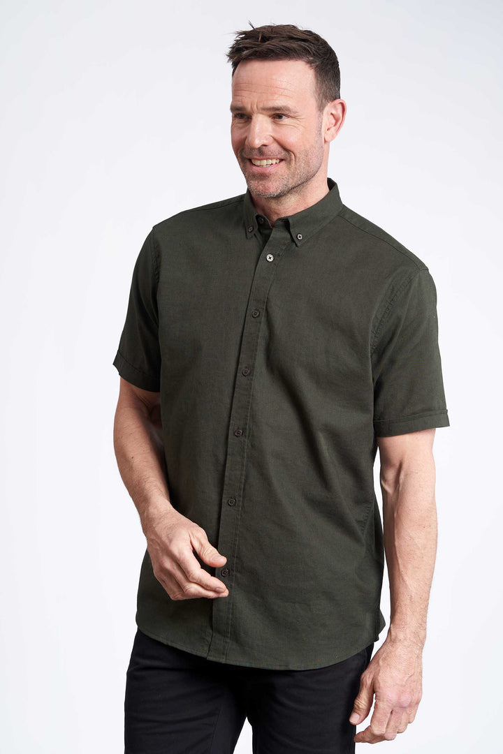 K/æ Hørmix Skjorte 'Valder' - Dark Green