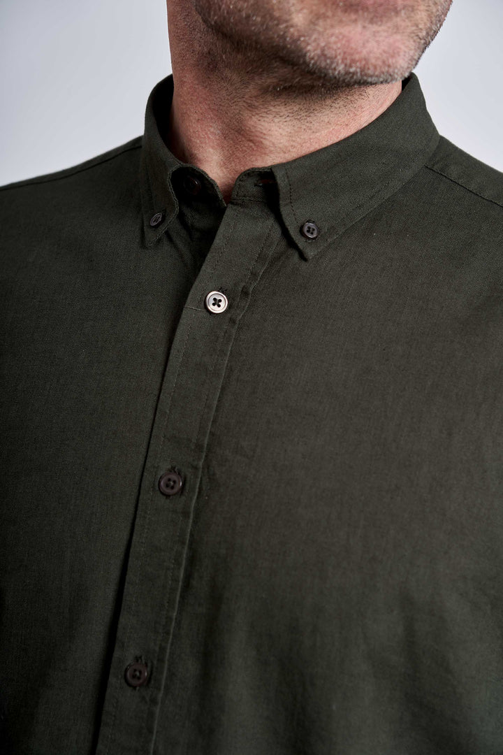 K/æ Hørmix Skjorte 'Valder' - Dark Green